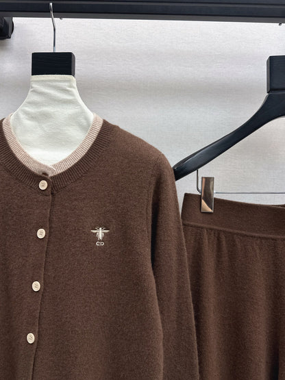 CD 25fw knitted suit