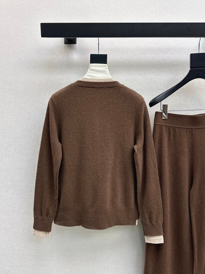 CD 25fw knitted suit