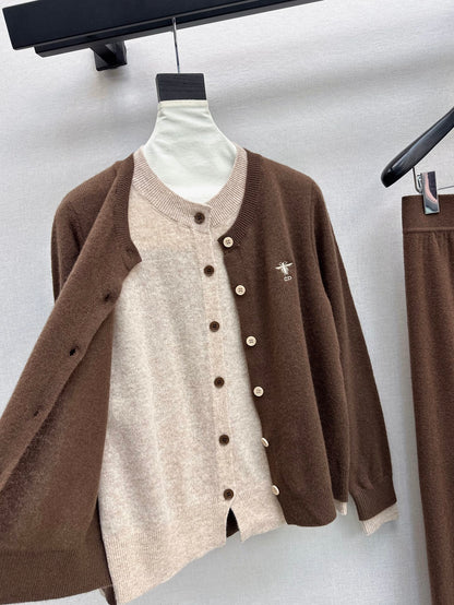 CD 25fw knitted suit