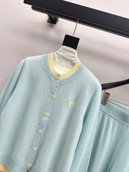 CD 25fw knitted suit