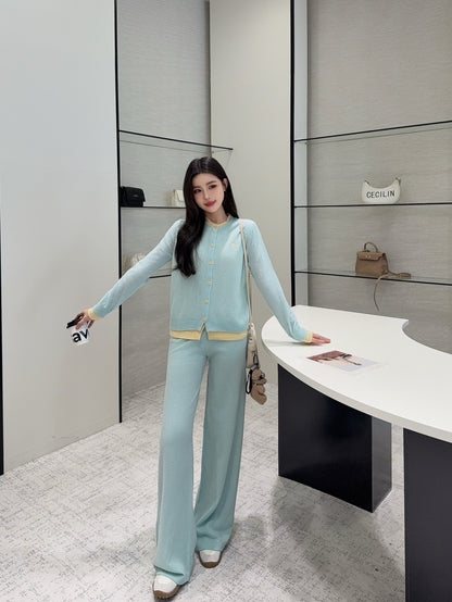 CD 25fw knitted suit