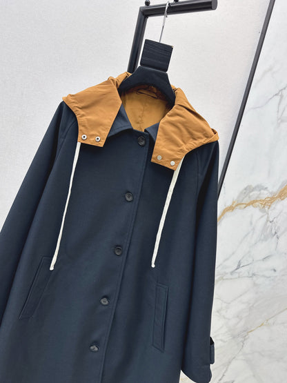Miu 25fw hooded overcoats