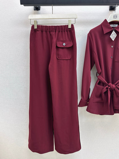 Loe 25fw straight-leg pants