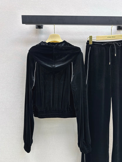 Miu 25fw velvet suit