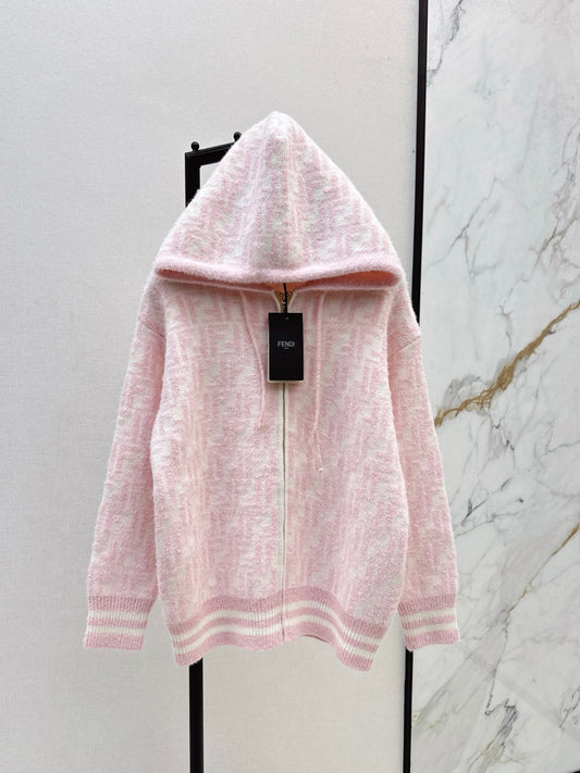 Fen 25fw hooded cardigan