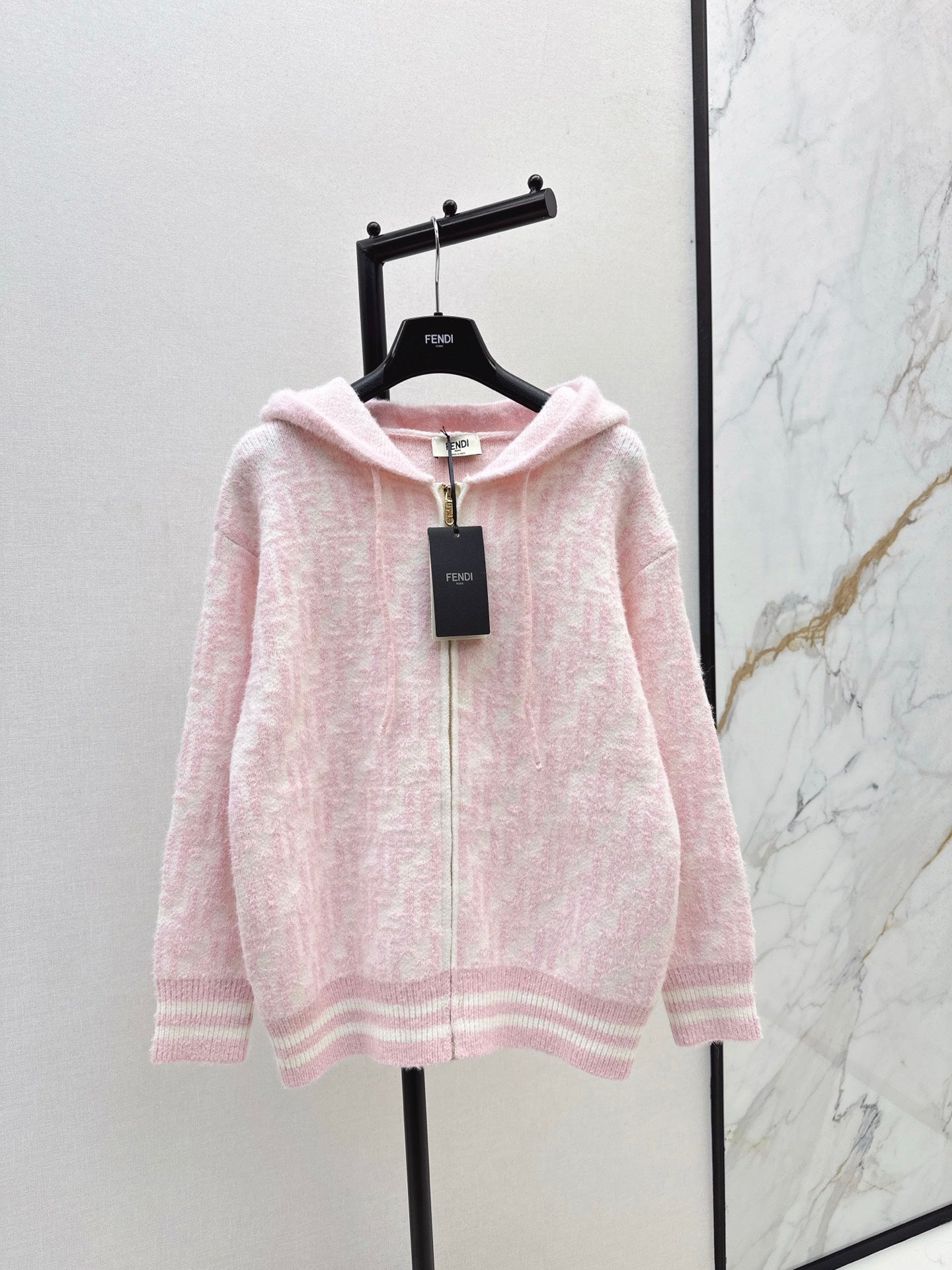 Fen 25fw hooded cardigan