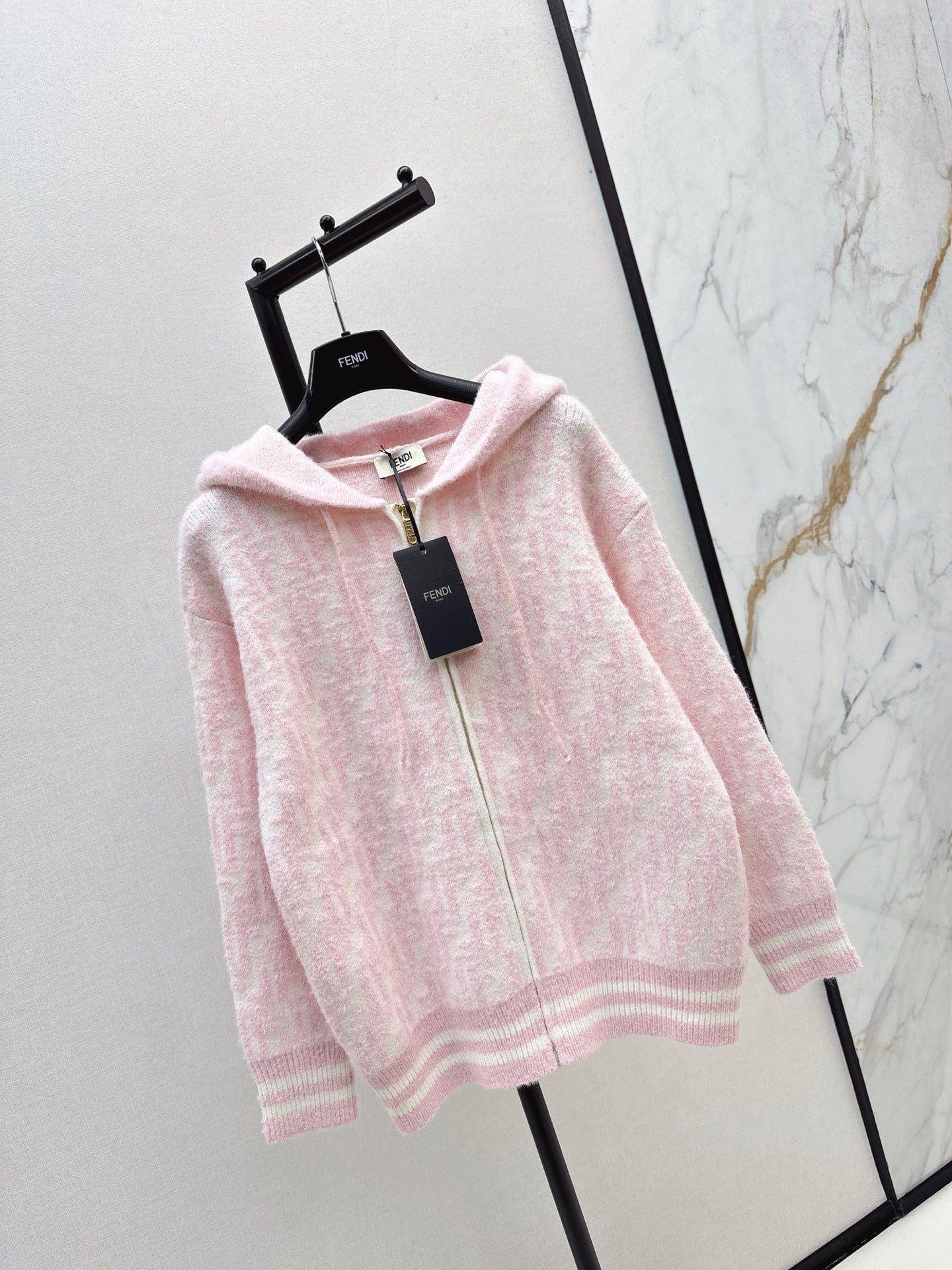 Fen 25fw hooded cardigan