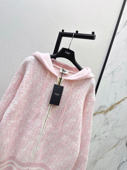 Fen 25fw hooded cardigan