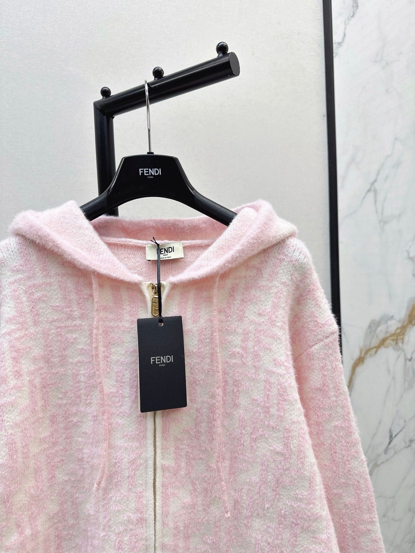 Fen 25fw hooded cardigan