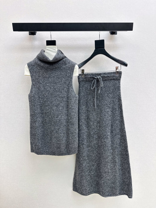 Loro 25fw sweater skirt set
