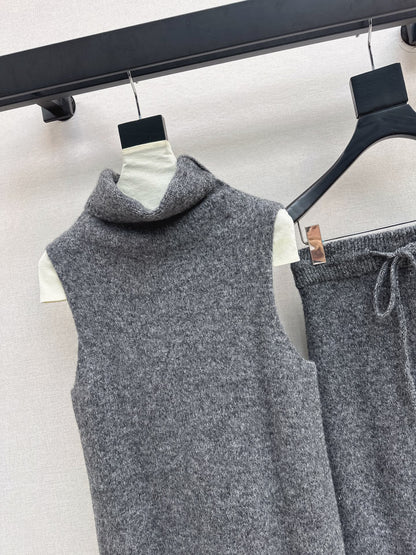 Loro 25fw sweater skirt set