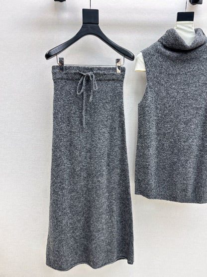 Loro 25fw sweater skirt set