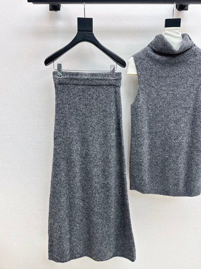 Loro 25fw sweater skirt set