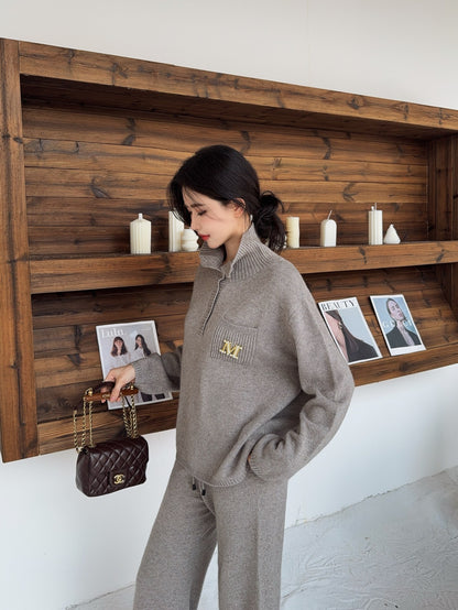 Max 25fw knitted suit