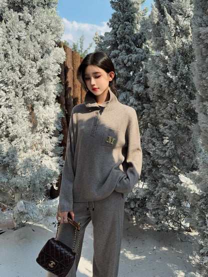 Max 25fw knitted suit