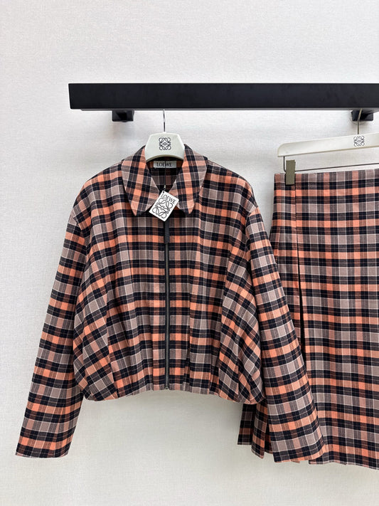 Loe 25fw plaid jacket