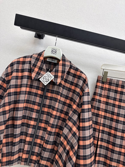 Loe 25fw plaid jacket