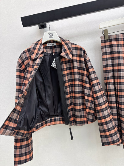Loe 25fw plaid jacket