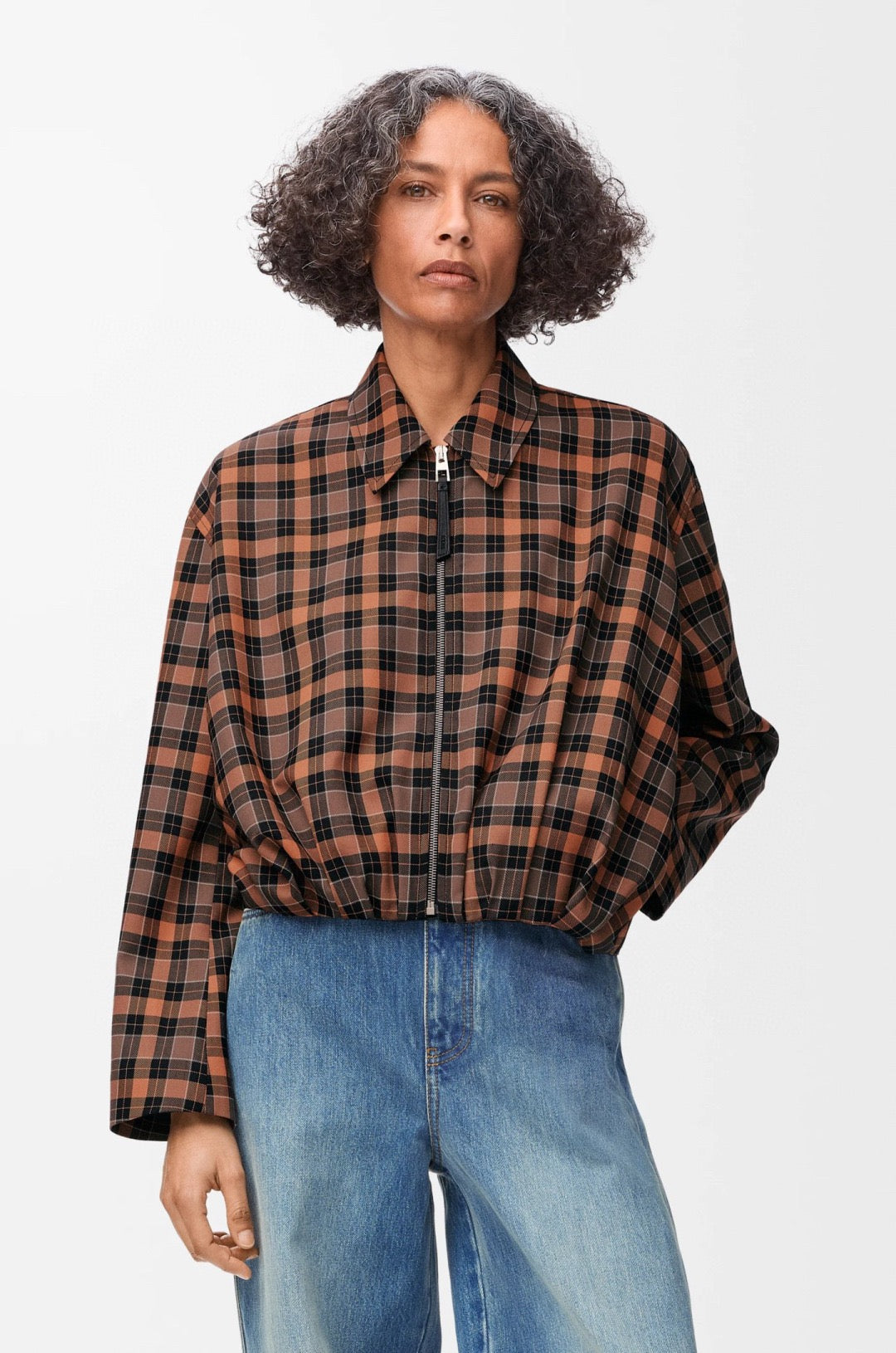Loe 25fw plaid jacket