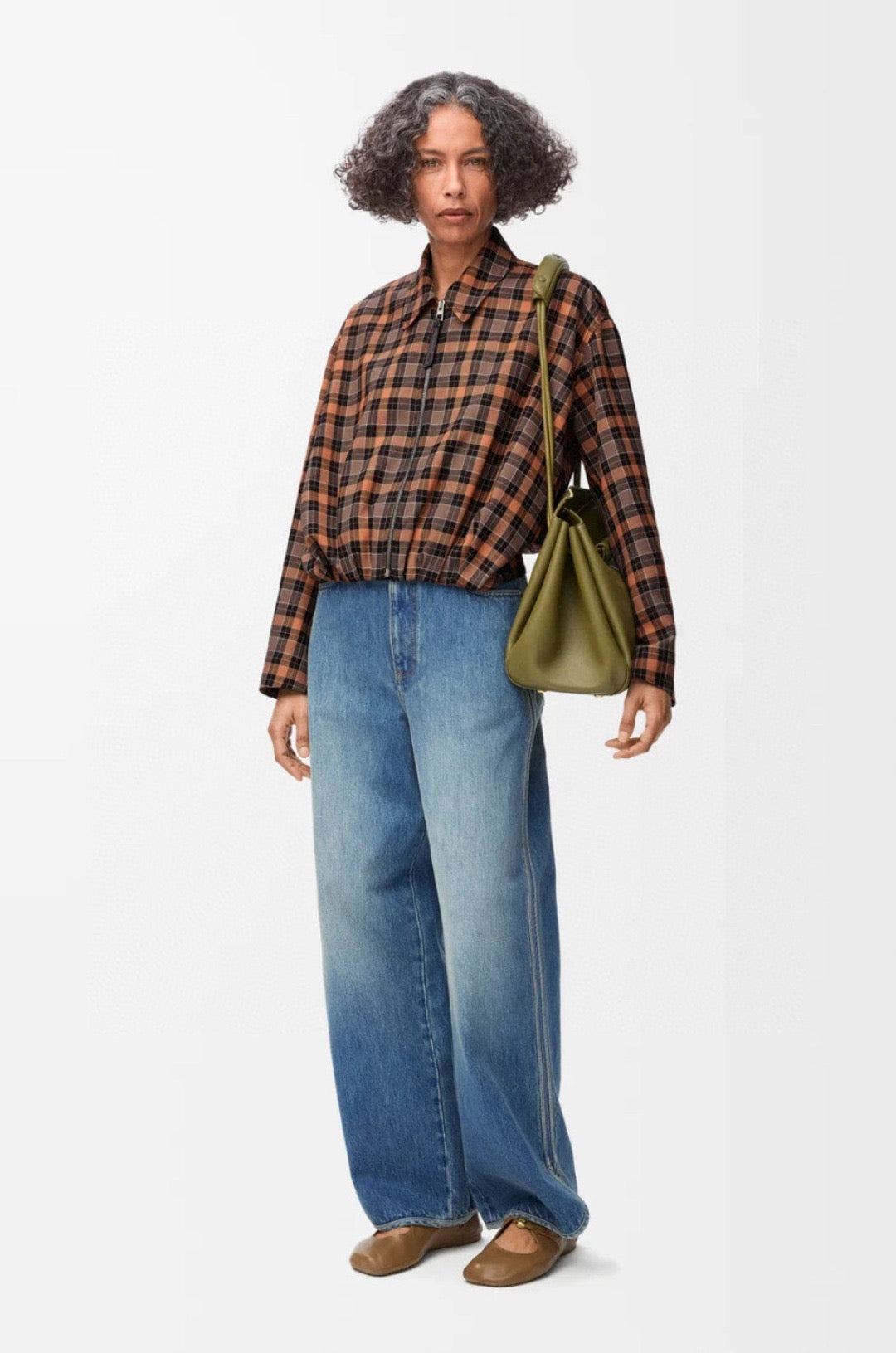 Loe 25fw plaid jacket