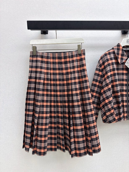 Loe 25fw plaid skirt