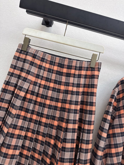 Loe 25fw plaid skirt