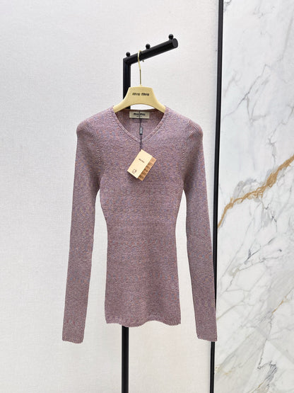 Miu 25fw knitted shirt
