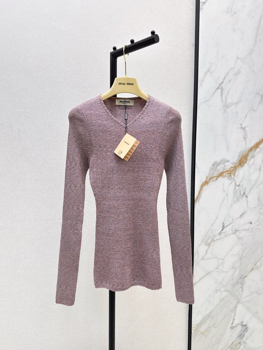 Miu 25fw knitted shirt