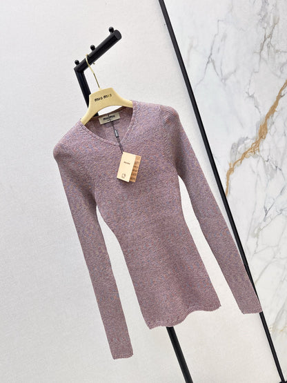 Miu 25fw knitted shirt