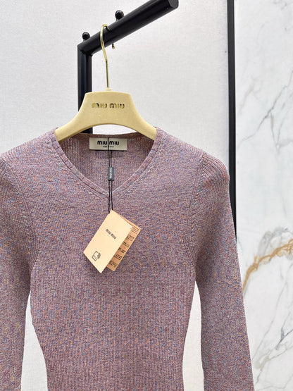 Miu 25fw knitted shirt