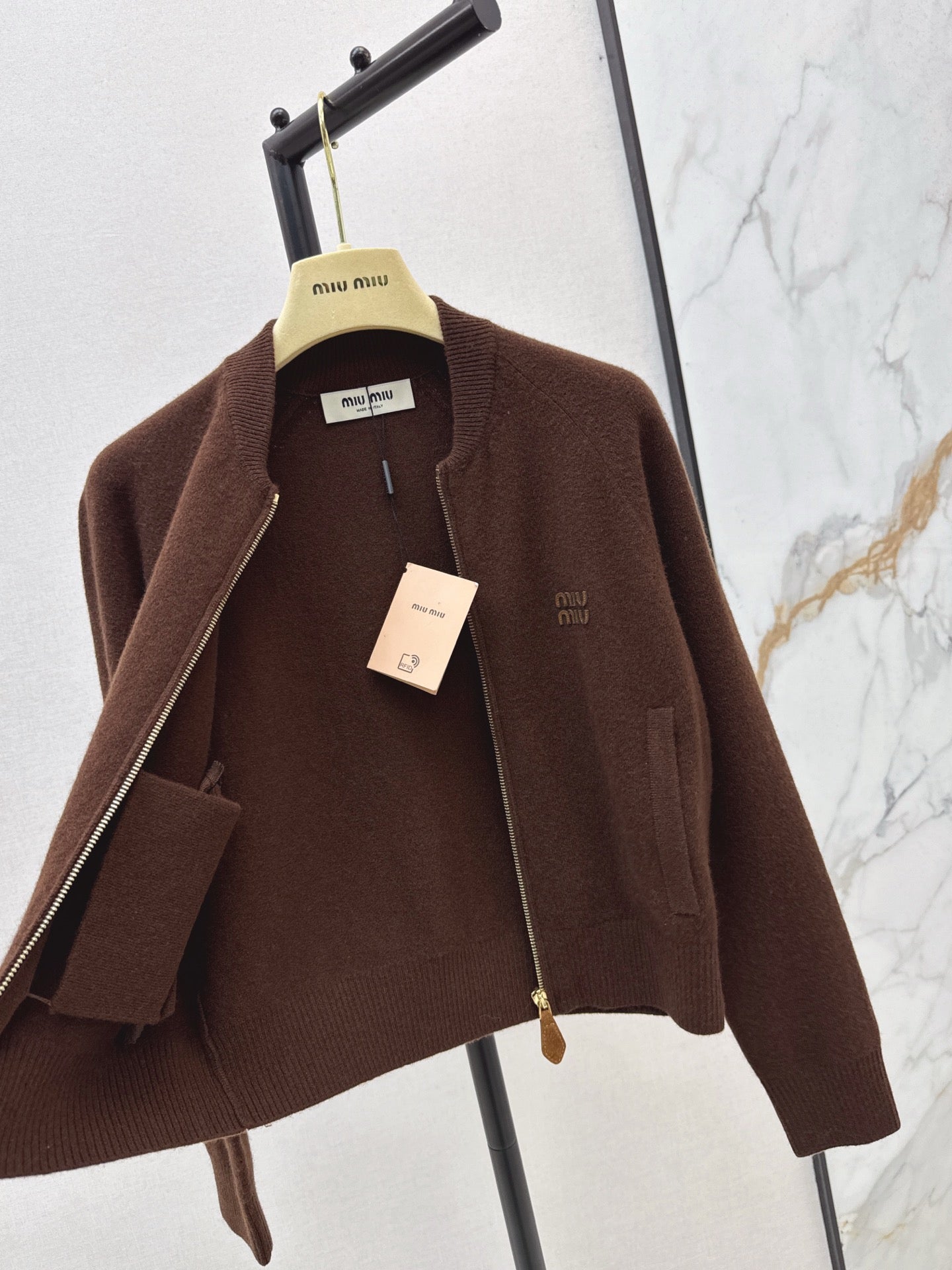 Miu 25fw cashmere jacket