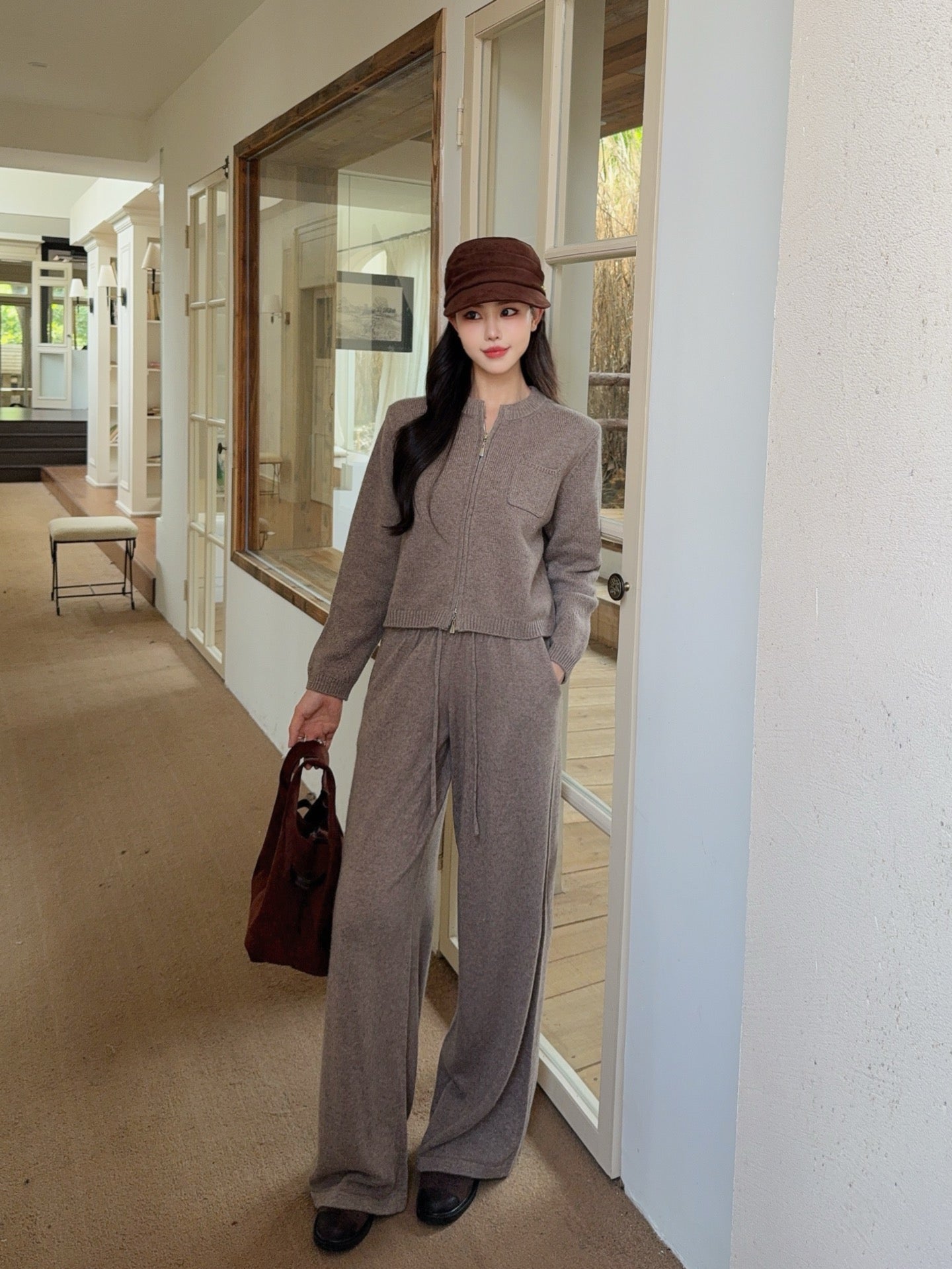 Loro 25fw knitted suit