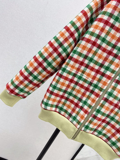 Miu 25fw plaid jacket