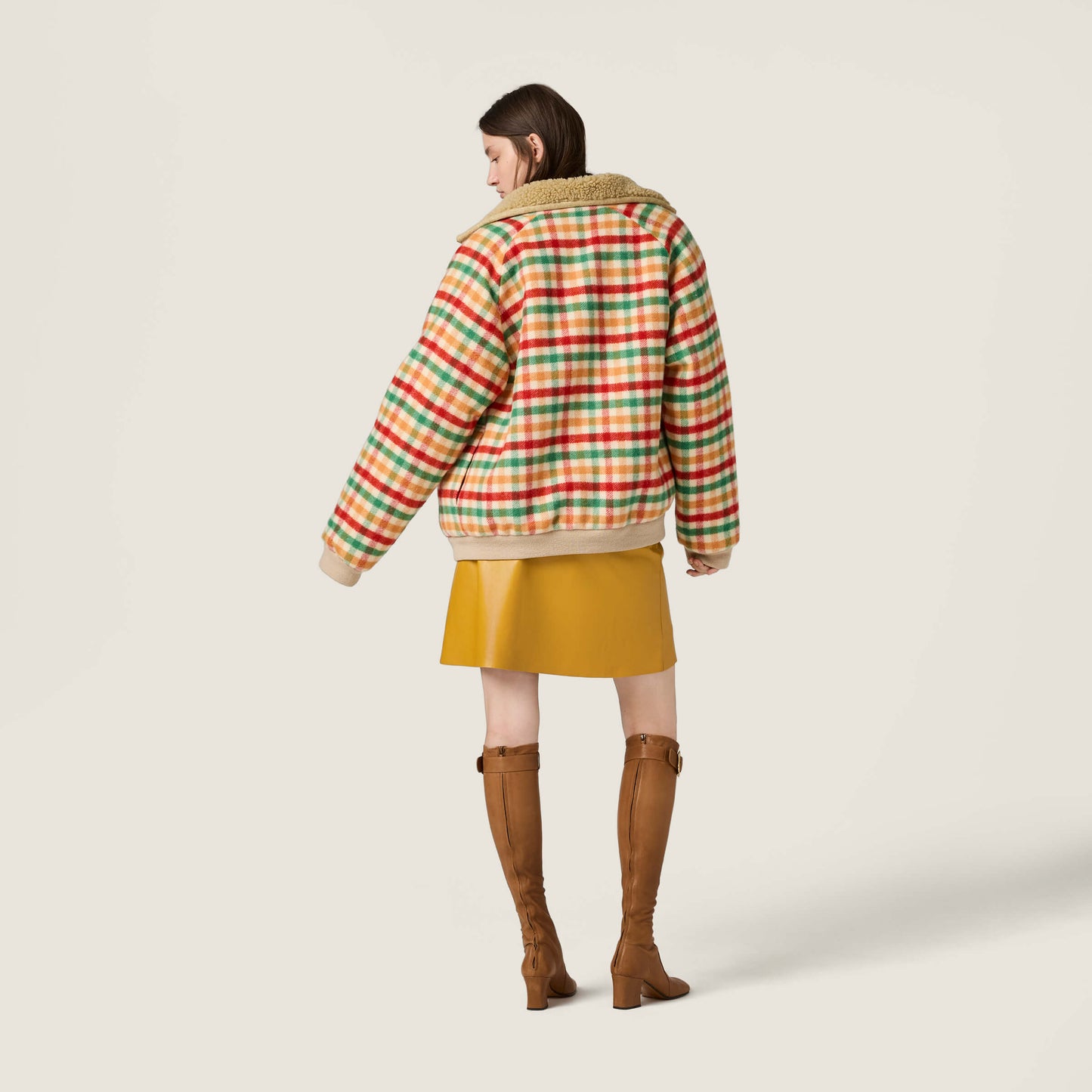 Miu 25fw plaid jacket