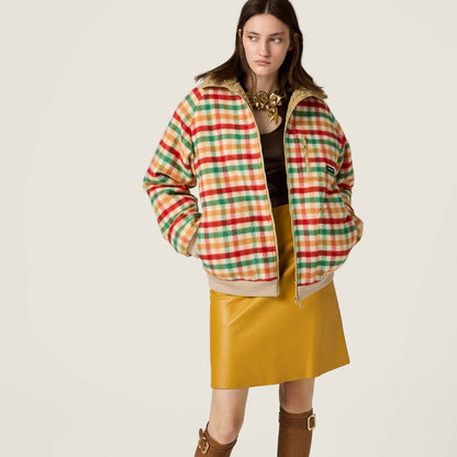 Miu 25fw plaid jacket