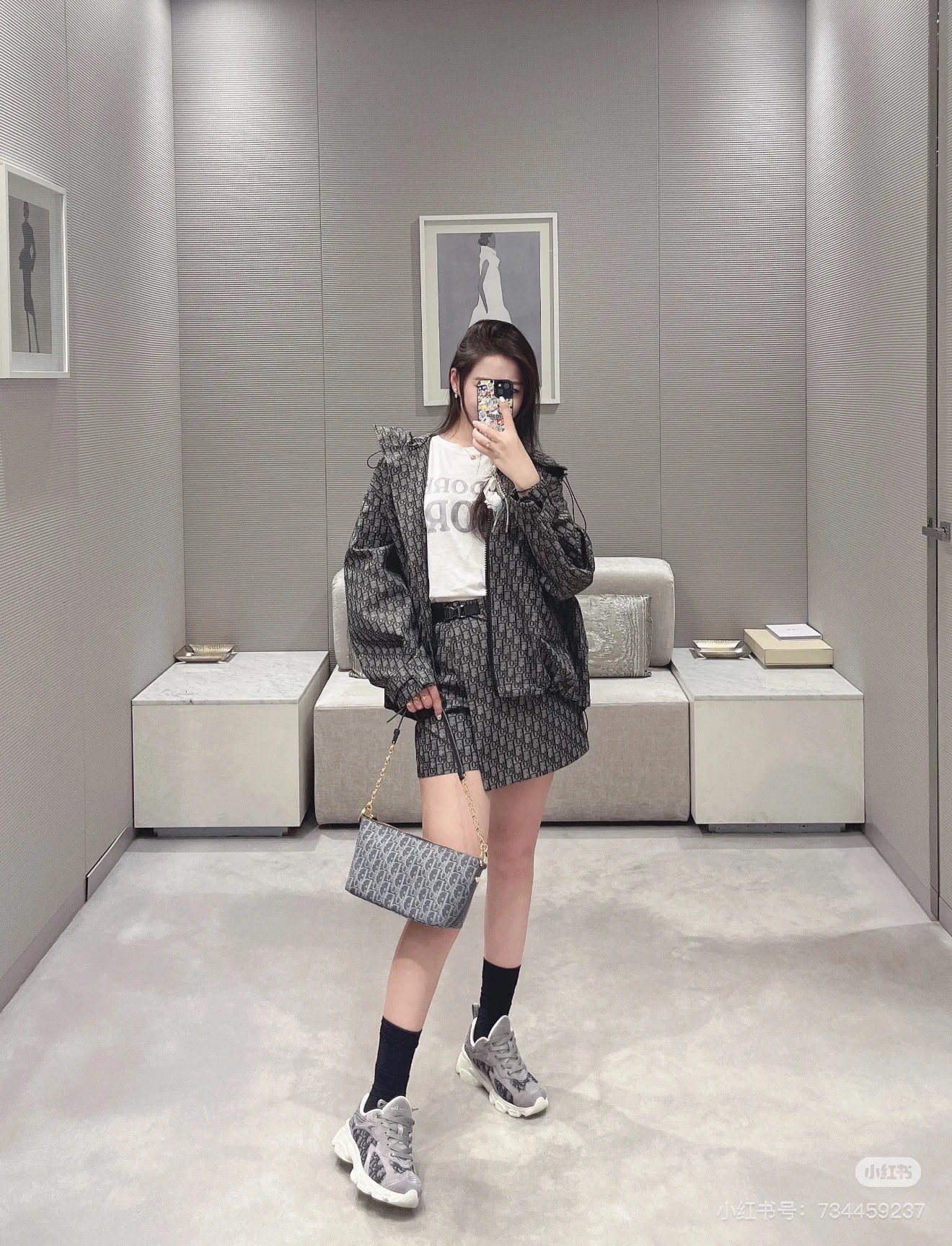 CD 25fw short skirt