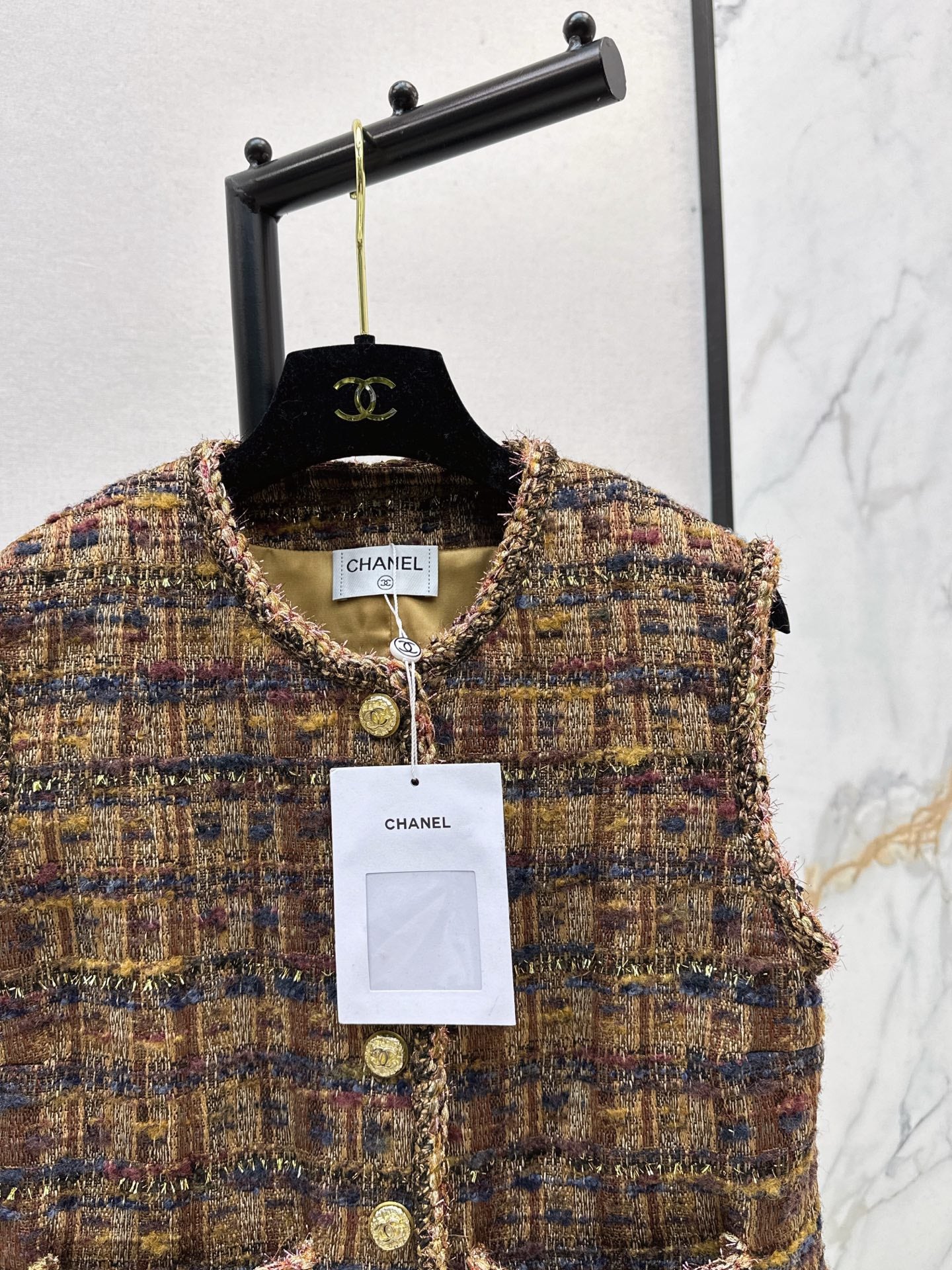Chan 25fw woven vest