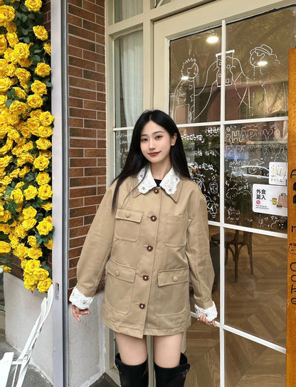 Valen 25fw lace jacket