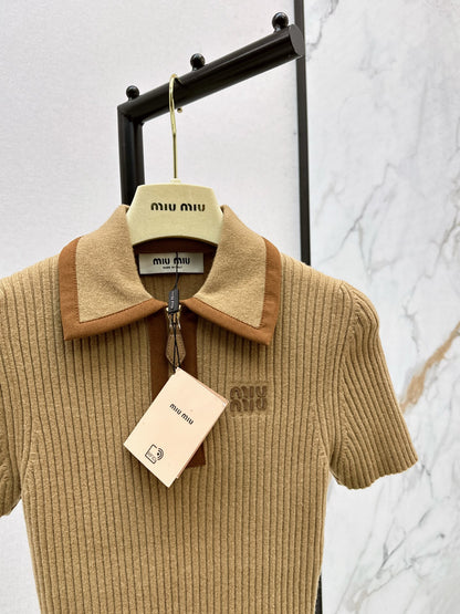 Miu 25fw polo shirt