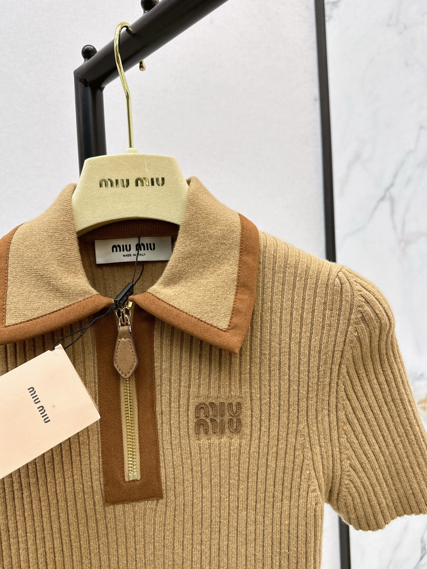 Miu 25fw polo shirt