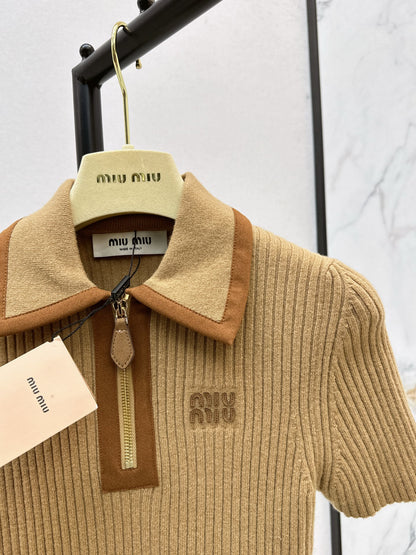 Miu 25fw polo shirt