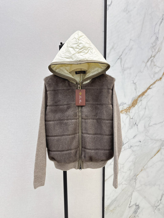 Loro 25fw hooded down jacket