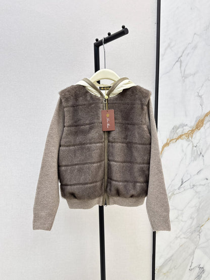 Loro 25fw hooded down jacket