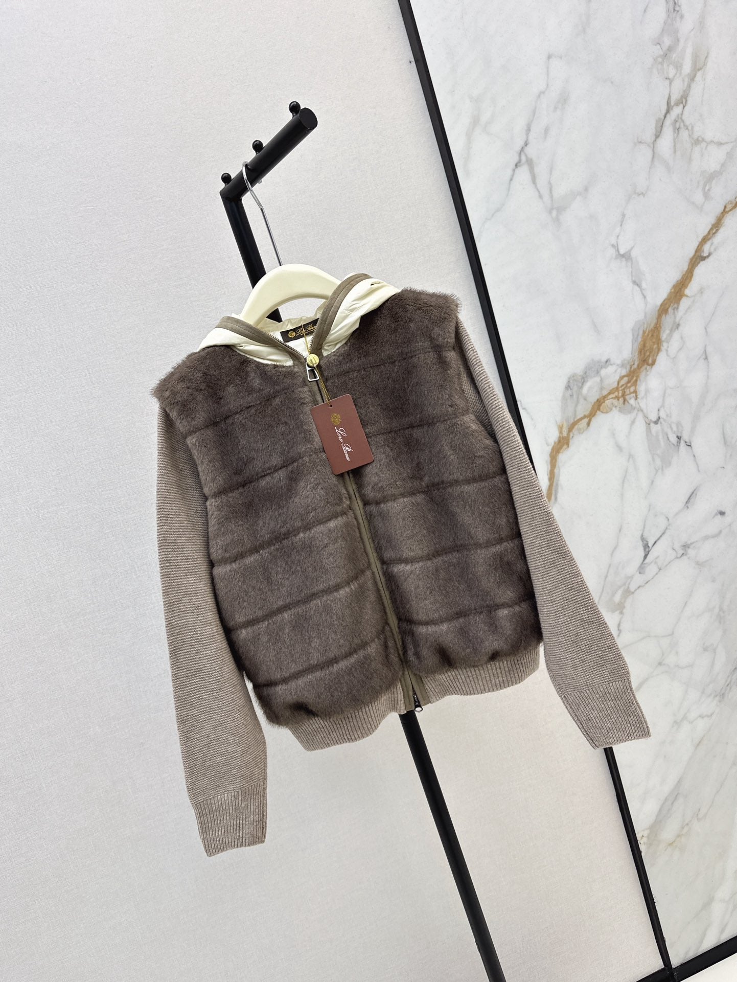 Loro 25fw hooded down jacket