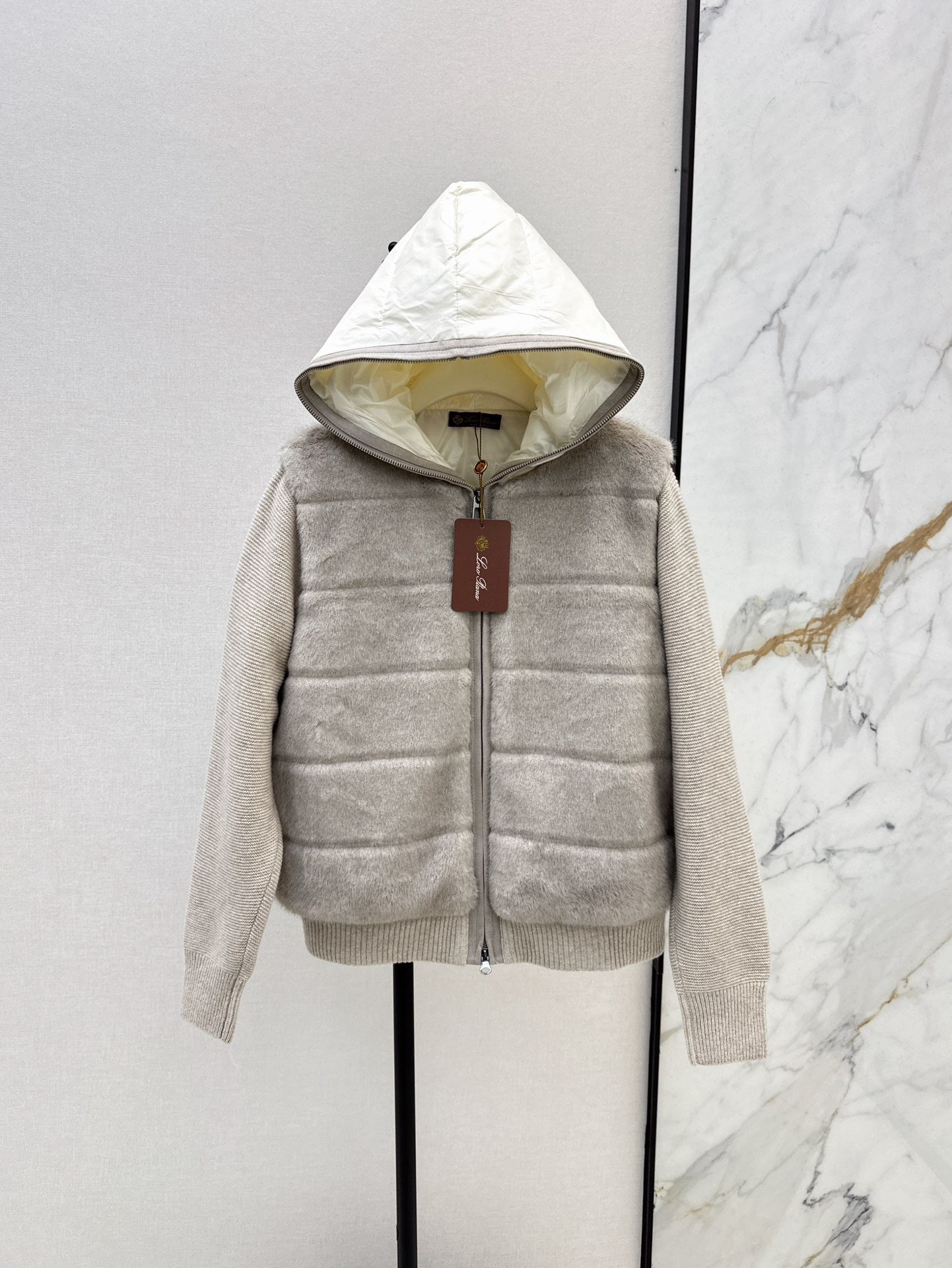 Loro 25fw hooded down jacket