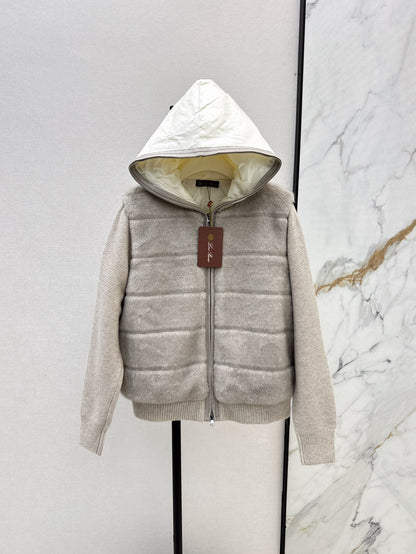 Loro 25fw hooded down jacket