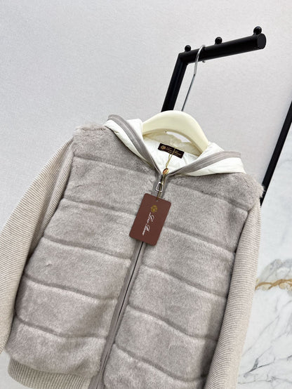 Loro 25fw hooded down jacket