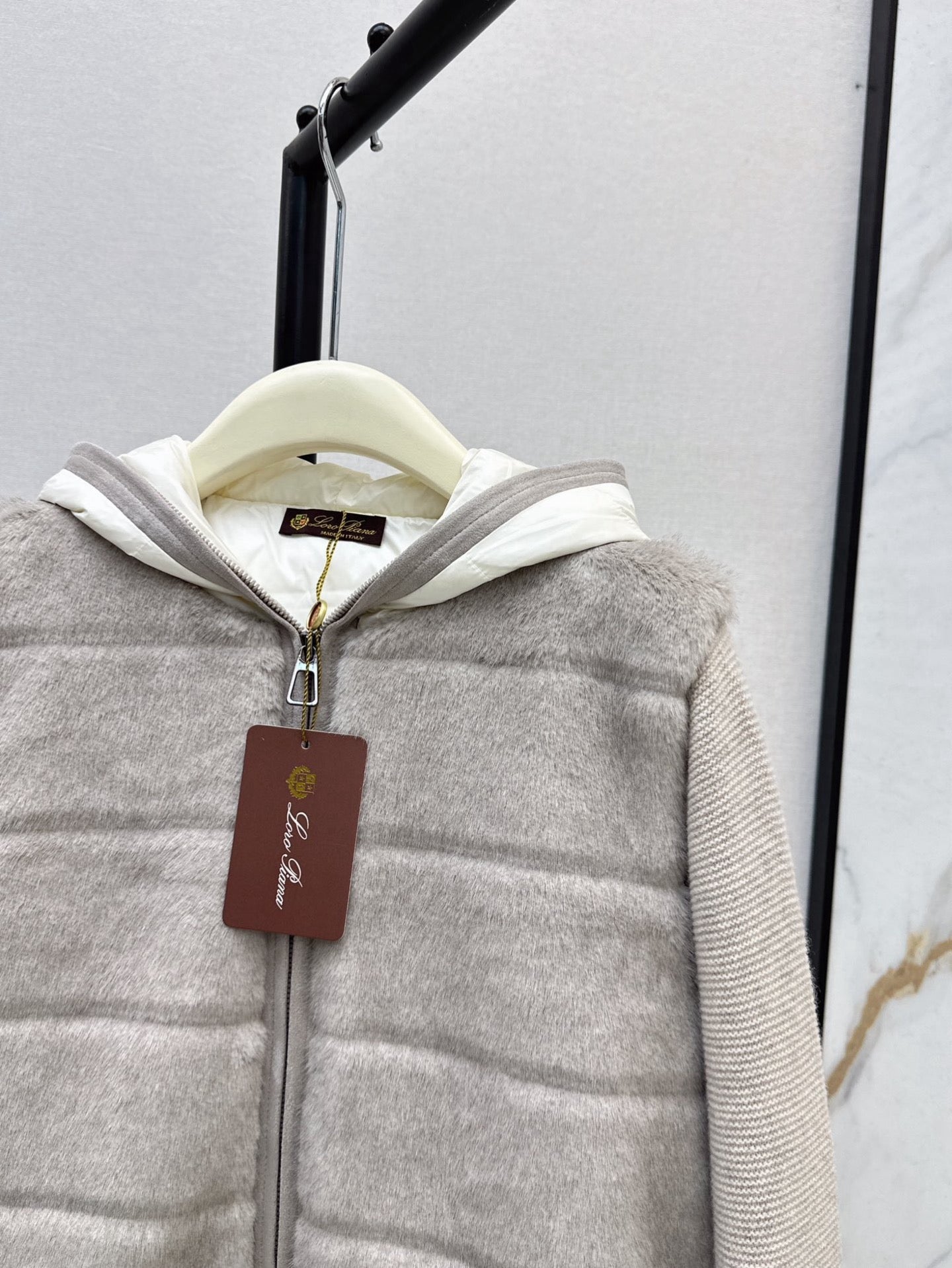 Loro 25fw hooded down jacket