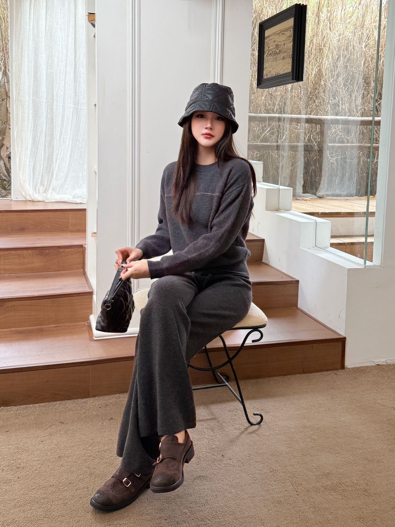 Brun 25fw wool suit