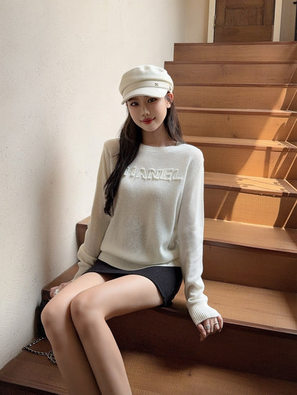 Chan 25fw knitted sweatshirt
